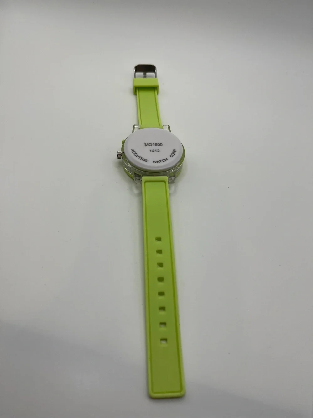 Kids Lime Green Monster Character Silicone Watch
